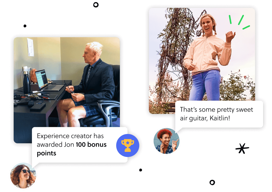 virtual teams competing in a Goosechase