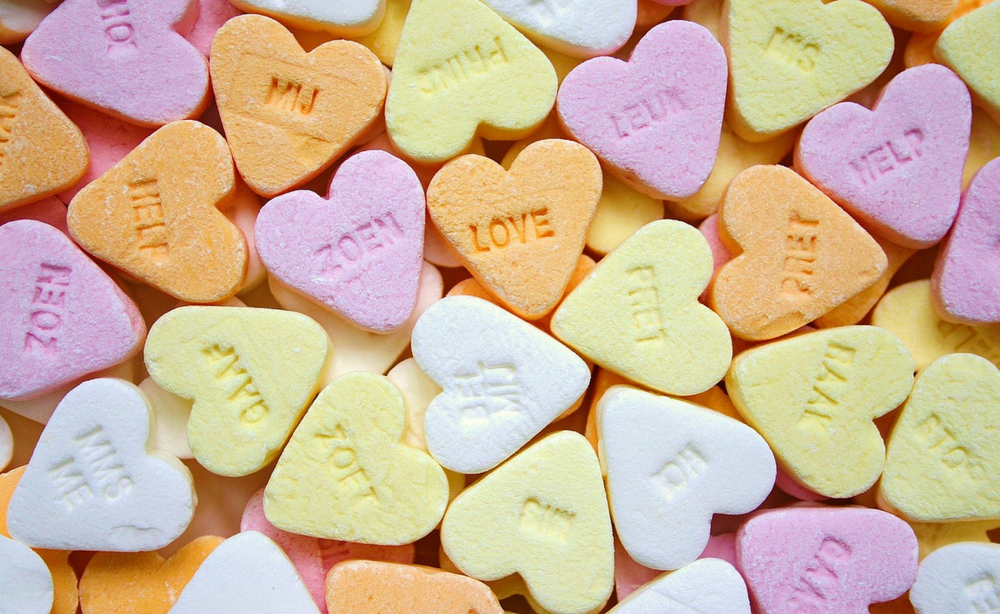 candy love hearts