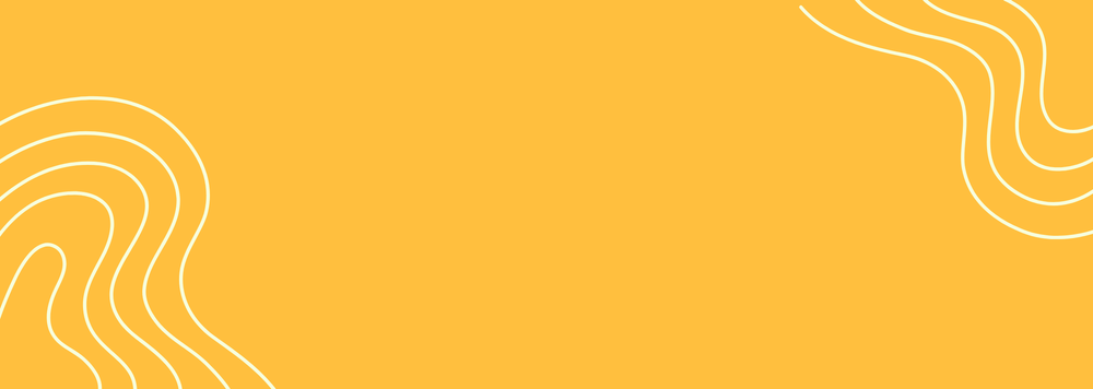 Wavy white lines on a golden background